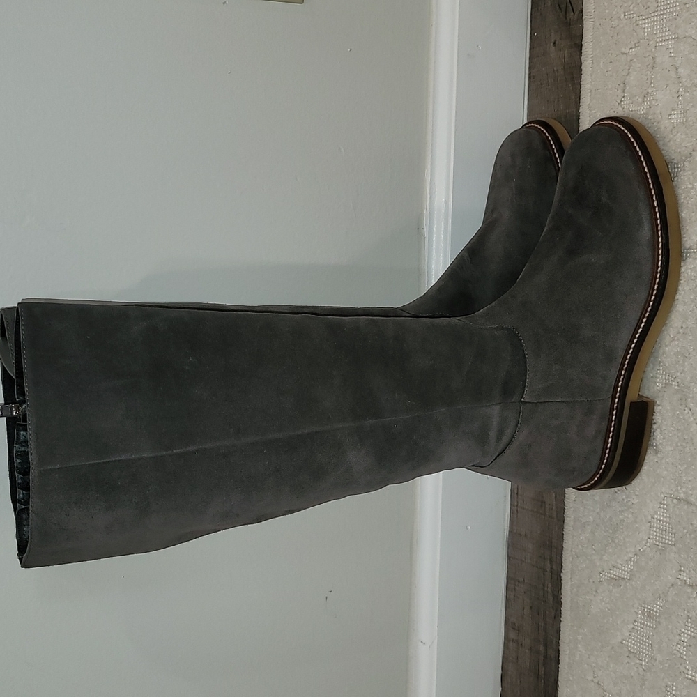 Andrea Falcone womens knee high boots suede size 38